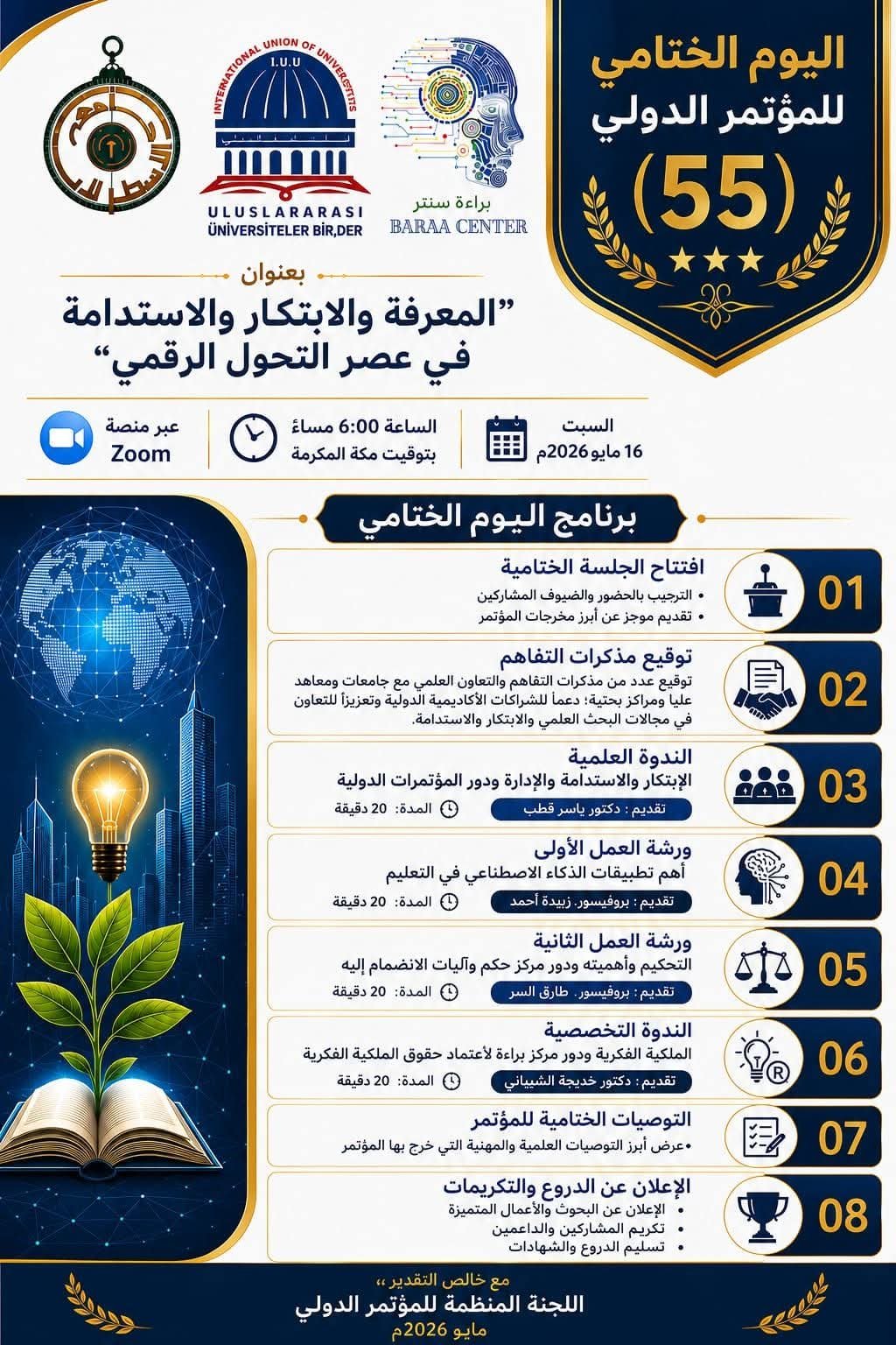 اليوم الختامي للمؤتمر الدولي 55