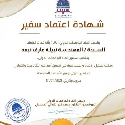 شهادة اعتماد سفير