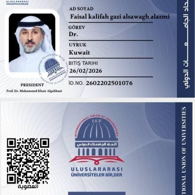 الاعلامي الكويتي فيصل الصواغ عضوا باتحاد الجامعات الدولي