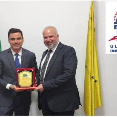 وفد من اتحاد الجامعات الدولي السفارة البرازيلية بسوريا .